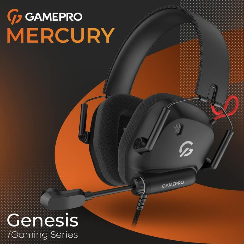 Гарнитура GamePro Genesis Mercury Black (HS120B)