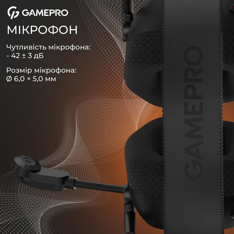 Гарнитура GamePro Genesis Mercury Black (HS120B)