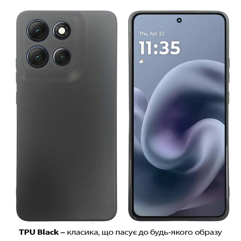 Чохол-накладка BeCover для Motorola Moto G86 Black (713768)
