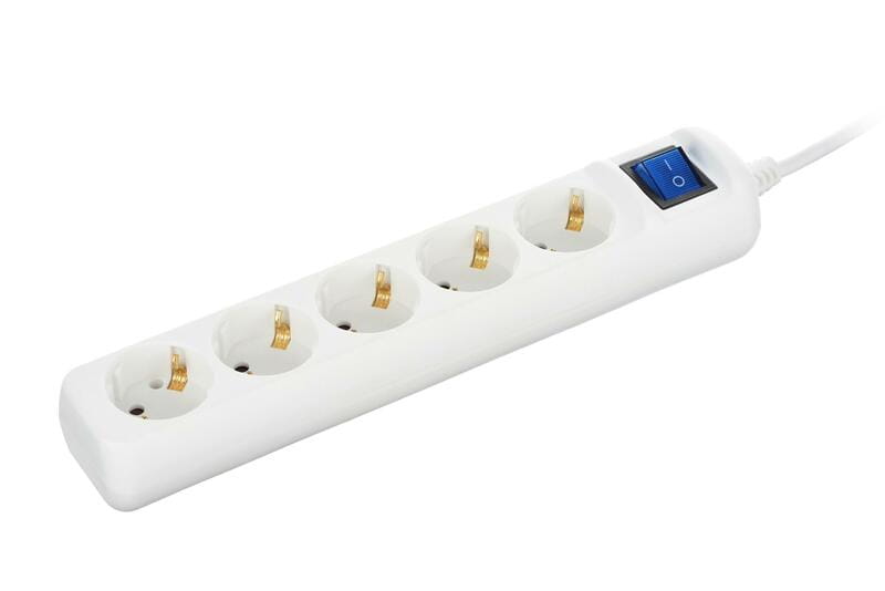 Фільтр живлення 2Е 5хSchuko, 3 м, білий (2E-U05ESM3)