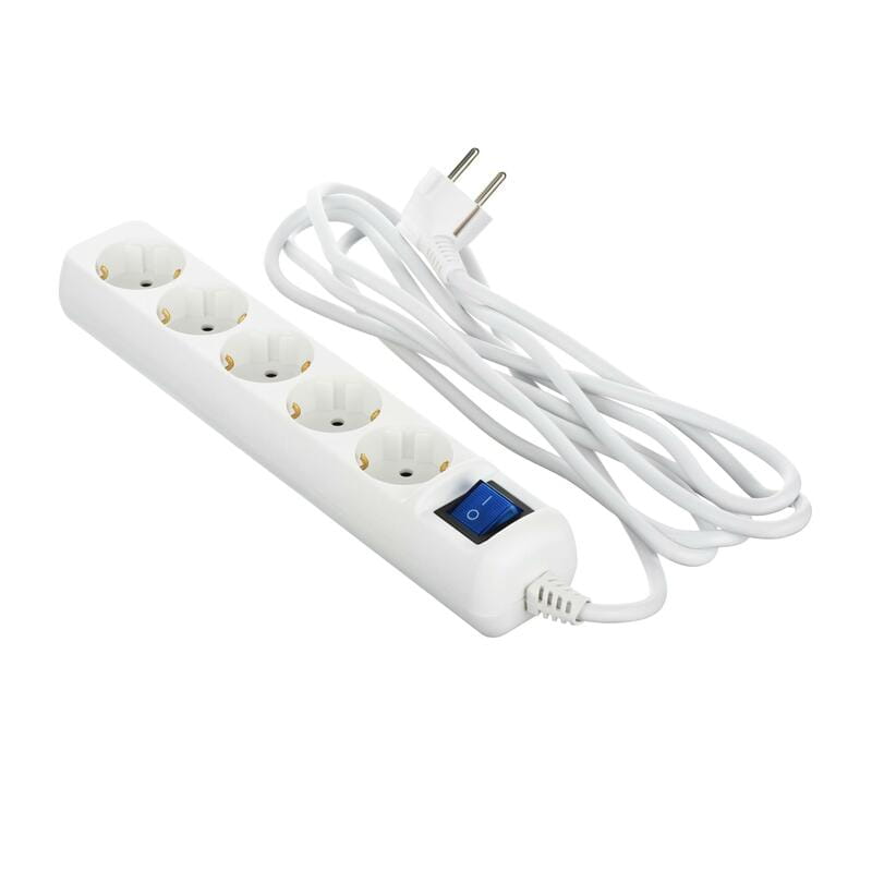 Фільтр живлення 2Е 5хSchuko, 3 м, білий (2E-U05ESM3)