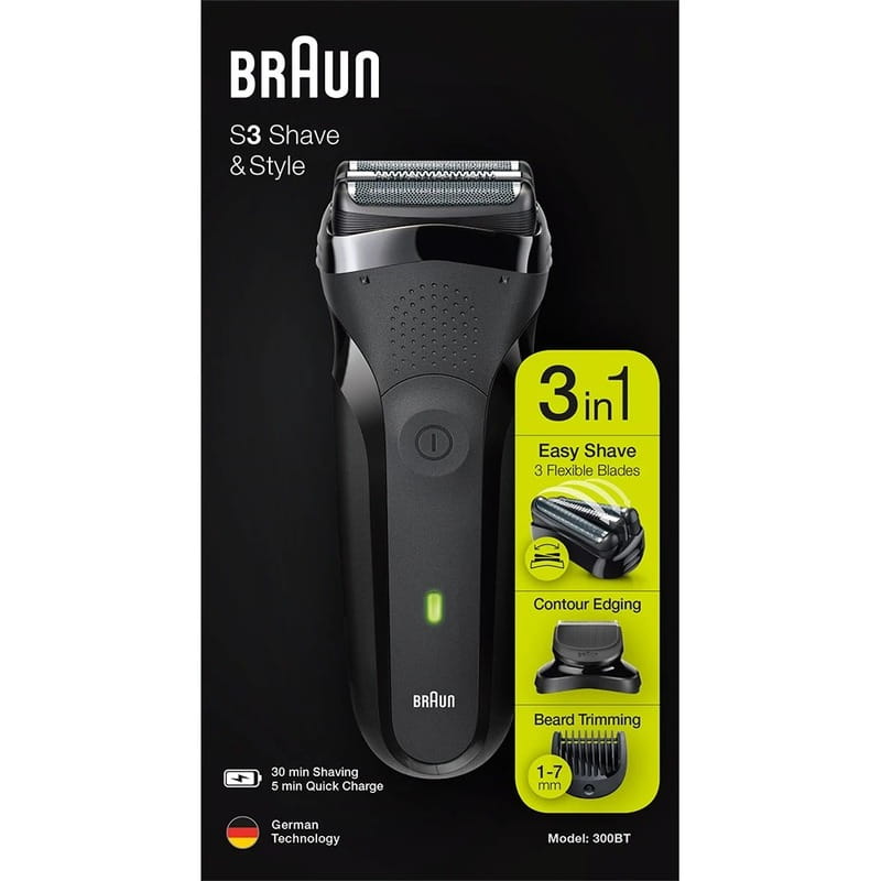 Электробритва Braun Series 3 300BT Black/Black