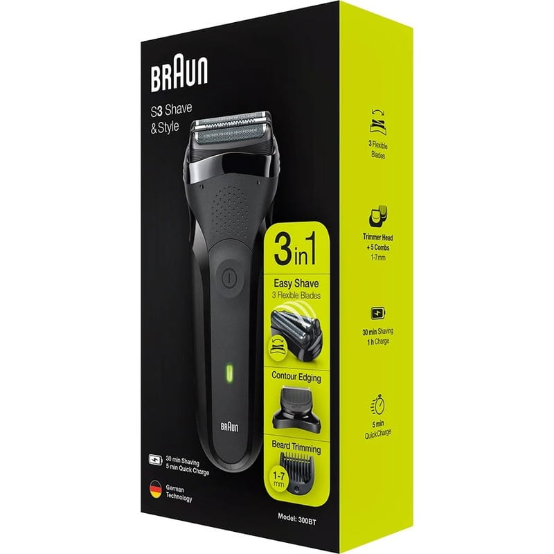 Электробритва Braun Series 3 300BT Black/Black
