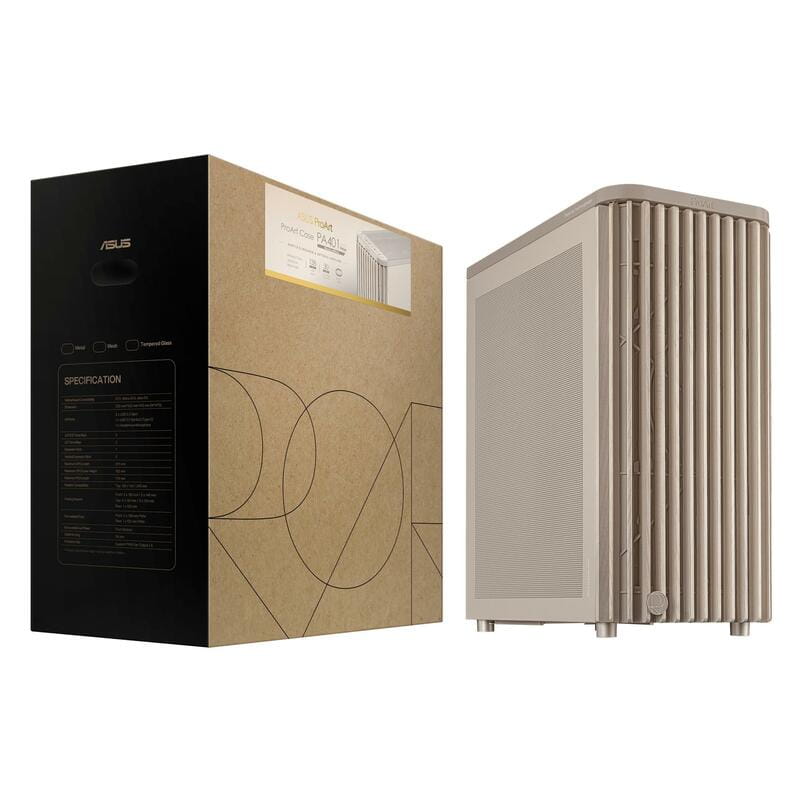 Корпус Asus ProArt PA401 Wood Edition - Mesh Beige (90DC00M7-B39000)