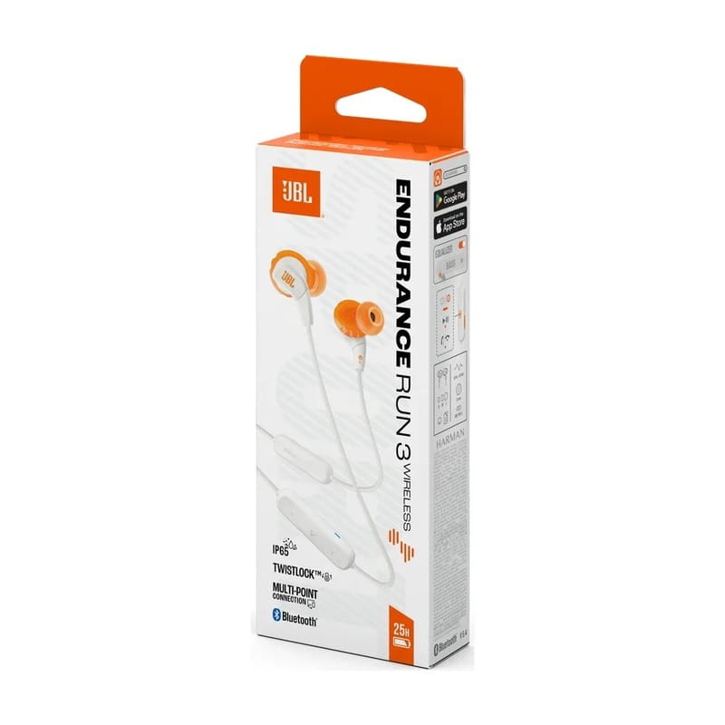 Bluetooth-гарнитура JBL Endurance Run 3 BT White (JBLENDURRUN3BTWHT)