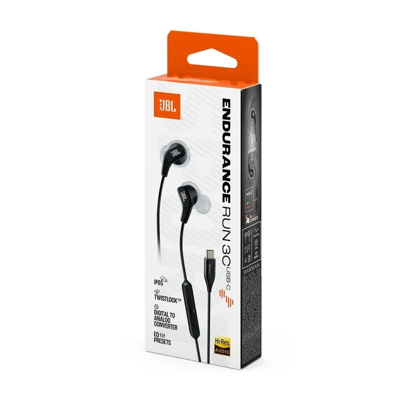 Гарнітура JBL Endurance Run 3C USB-C Black (JBLENDURRUN3CBLKG)