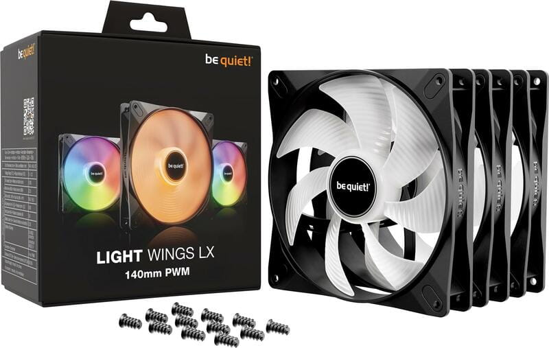 Вентилятор be quiet! Light Wings LX 140mm PWM 3-Pack Black (BL127)