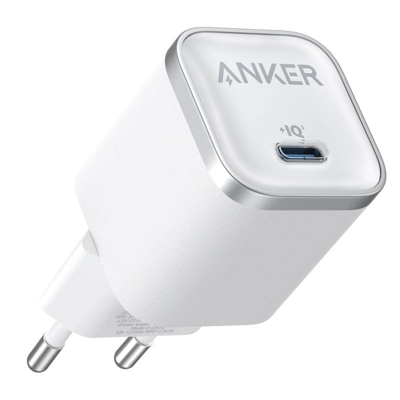 Мережевий зарядний пристрій Anker Nano Charger 45W USB-C White (A2692L21)