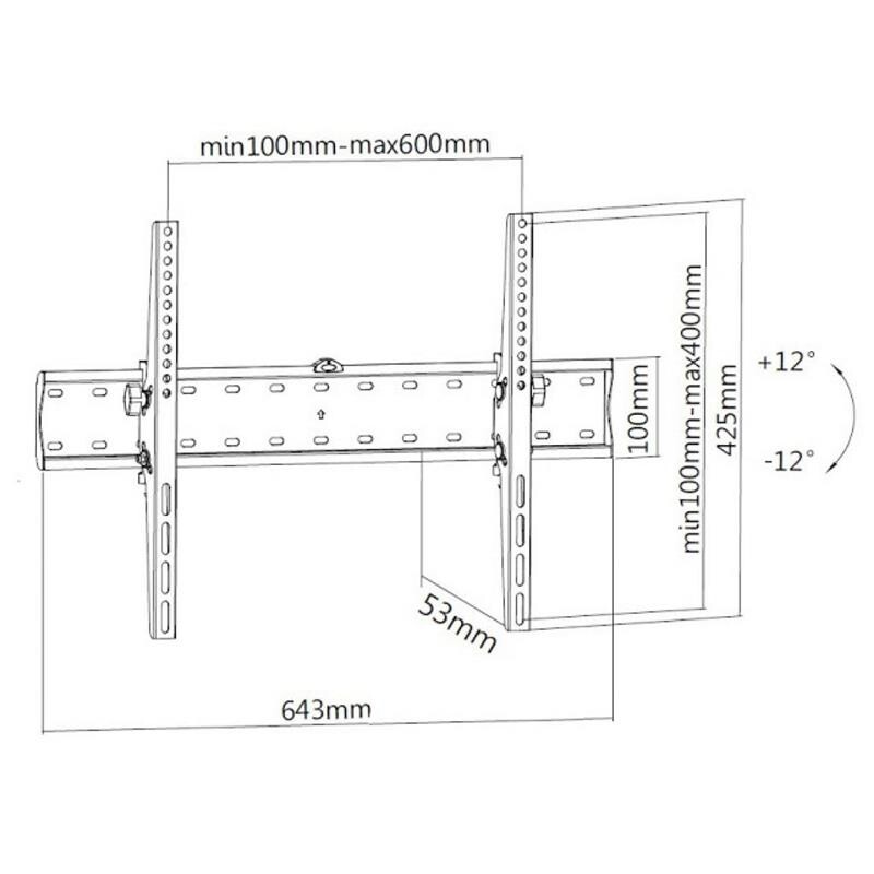 Кронштейн Brateck KL21G-46T (VESA600х400)
