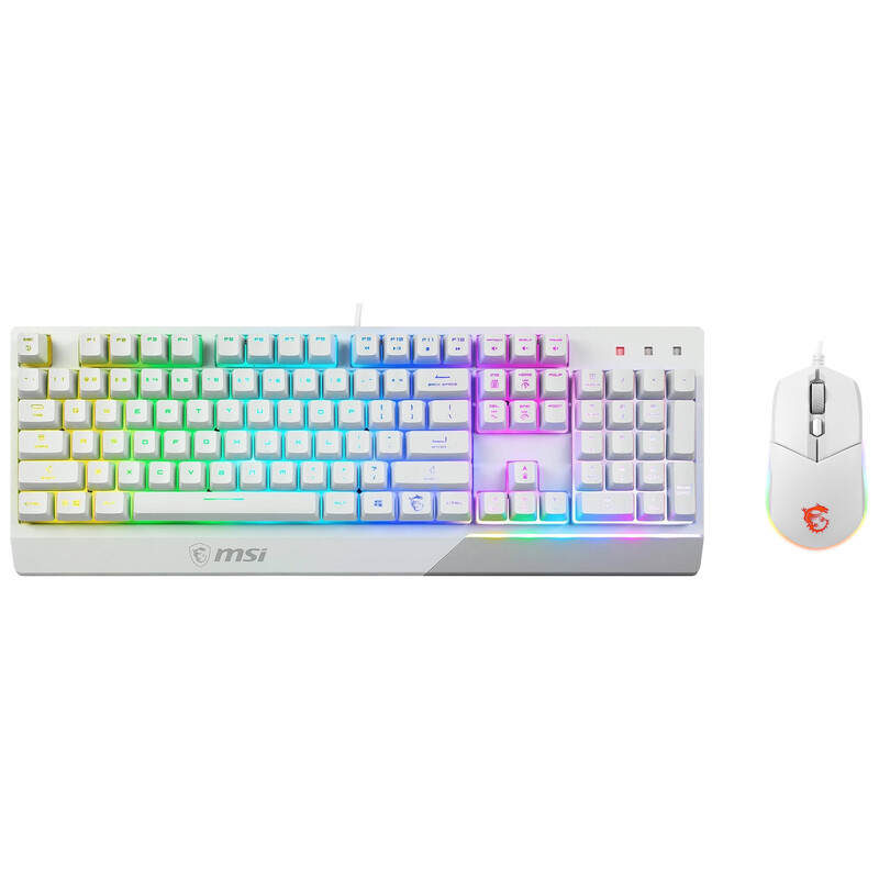 Комплект (клавіатура, миша) MSI Vigor GK30 Combo UA White