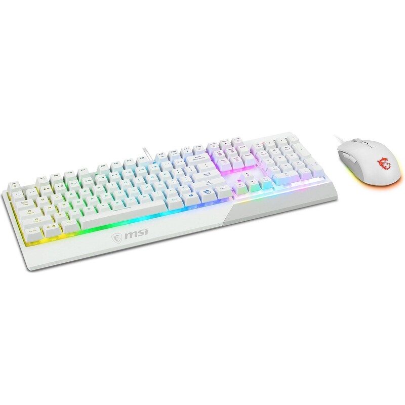Комплект (клавіатура, миша) MSI Vigor GK30 Combo UA White