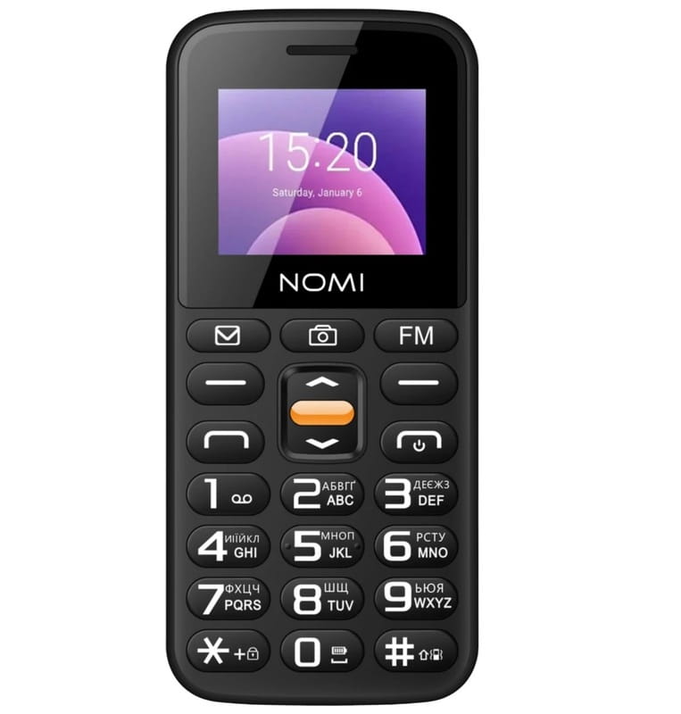 Мобiльний телефон Nomi i1820 Dual Sim Black