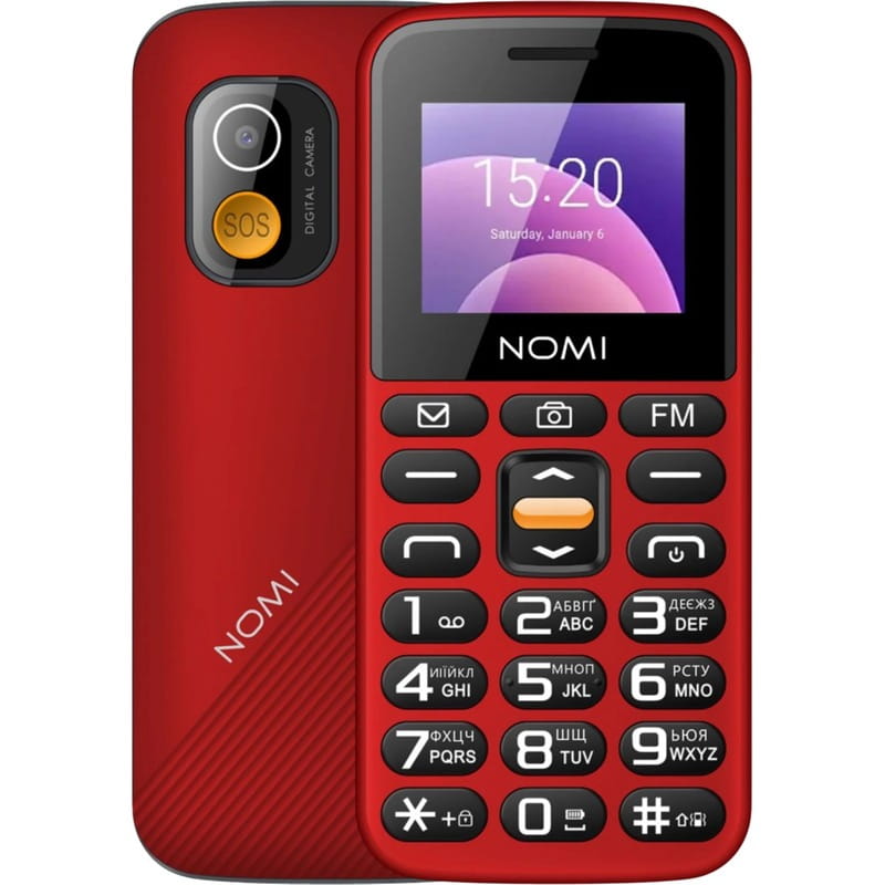 Мобiльний телефон Nomi i1820 Dual Sim Red