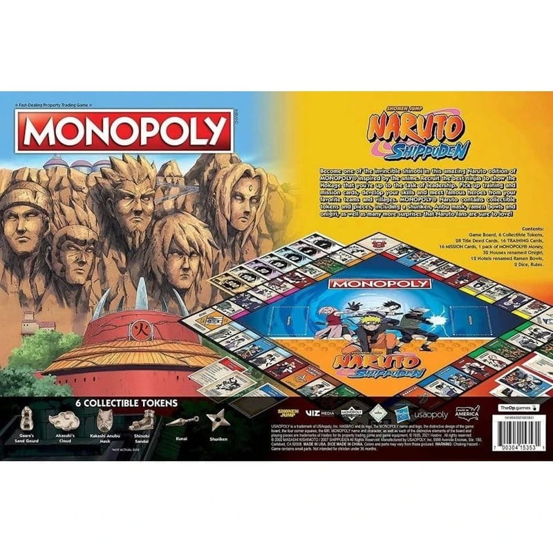 Настільна гра Winning Moves Naruto Shippuden Monopoly (WM00167-EN1-6)