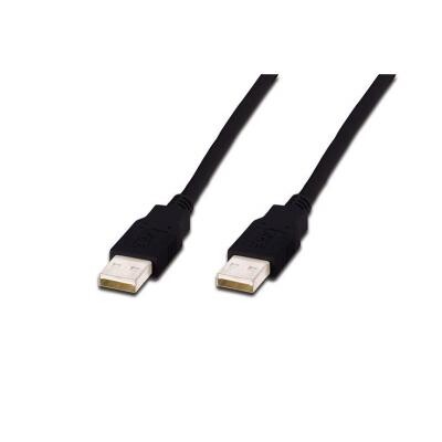 Кабель Digitus USB 2.0 (AM/AM) 1.0m Black (AK-300100-010-S)