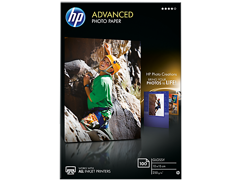 Фотобумага HP Advanced Glossy Photo Paper глянцевая 250г/м2 10x15см 100л (Q8692A)