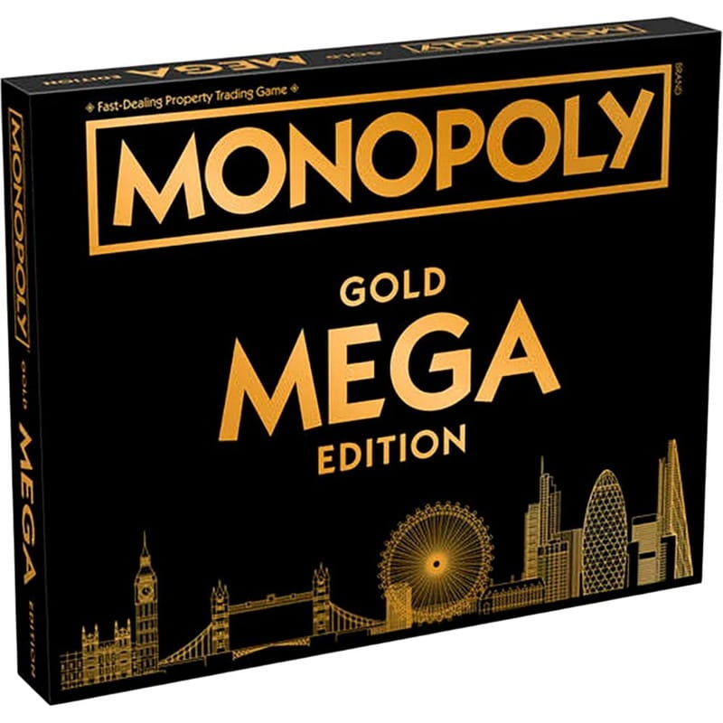 Настольная игра Winning Moves Mega Gold Monopoly (WM02108-EN1-6)