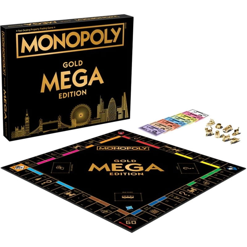 Настольная игра Winning Moves Mega Gold Monopoly (WM02108-EN1-6)