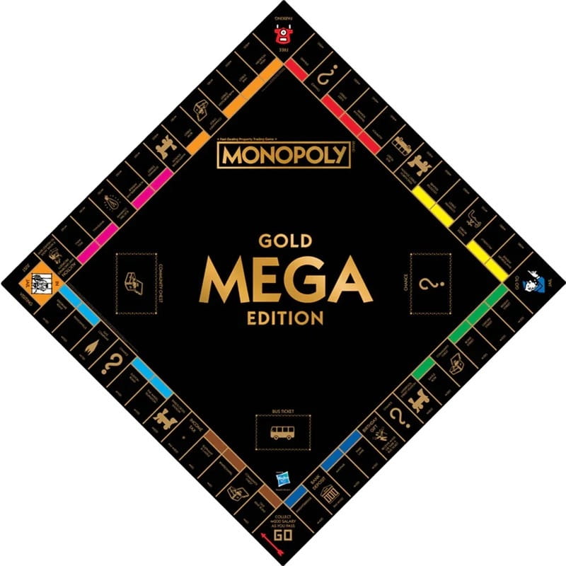 Настольная игра Winning Moves Mega Gold Monopoly (WM02108-EN1-6)
