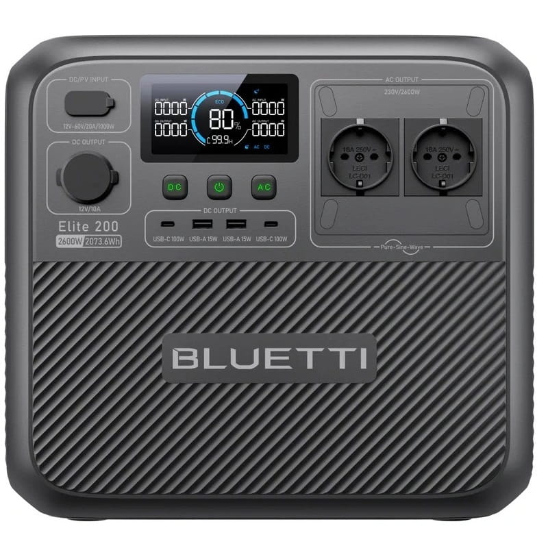 Зарядна станція Bluetti Elite 200 V2, 2600W, 2073Wh