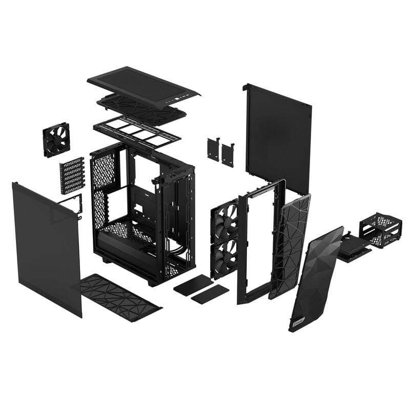Корпус Fractal Design Meshify 2 Compact Black TG Dark Tint (FD-C-MES2C-02)