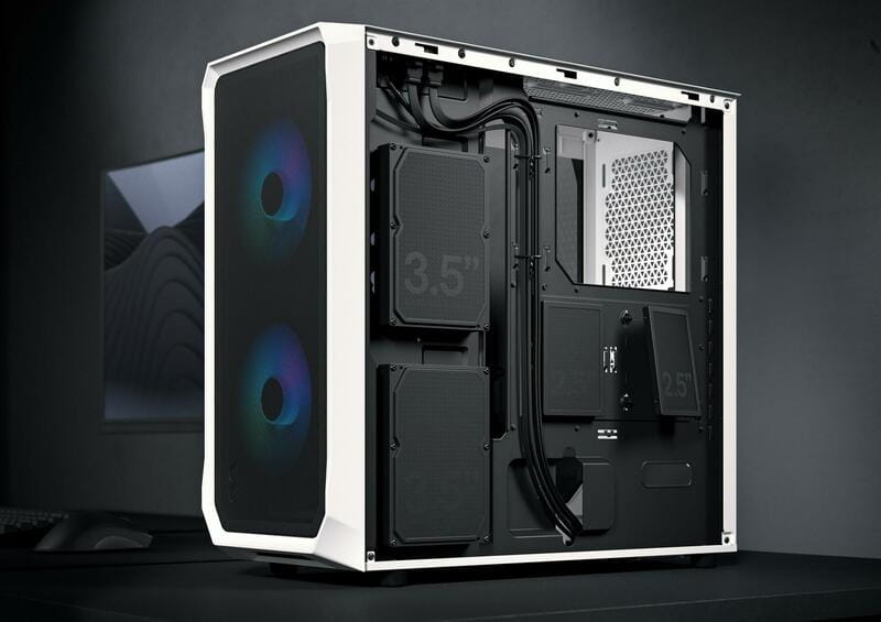 Корпус Fractal Design Focus 2 RGB White TG Clear Tint (FD-C-FOC2A-04)
