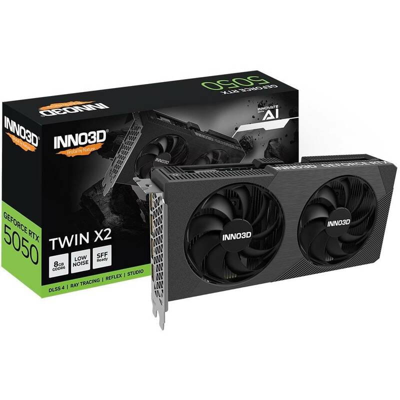 Відеокарта GF RTX 5050 TWIN X2 8GB GDDR6 Inno3D (N50502-08D6-174071N)