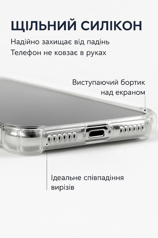 Чeхол-накладка BeCover Anti-Shock для Motorola Edge 60 Clear (713804)