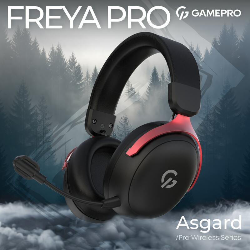 Гарнитура GamePro Asgard Freya Pro Black-Red (HSW201BR)
