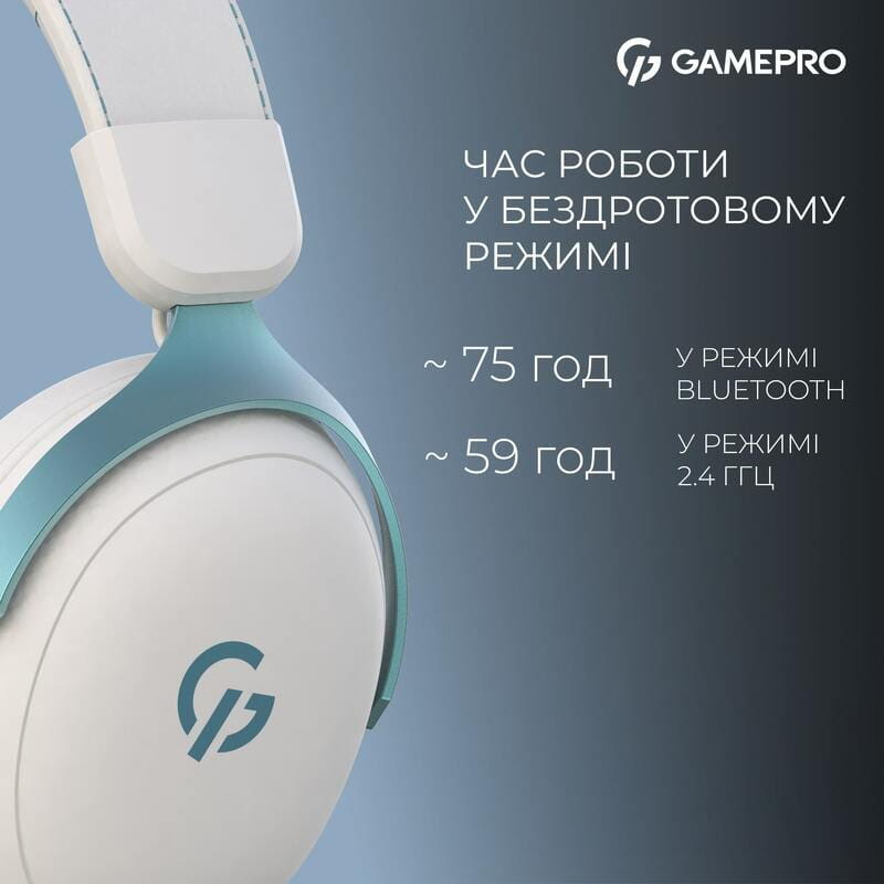 Гарнитура GamePro Asgard Freya Pro White-Blue (HSW201WB)