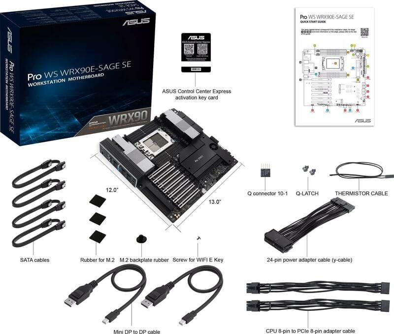 Материнська плата Asus Pro WS WRX90E-SAGE SE Socket TR5