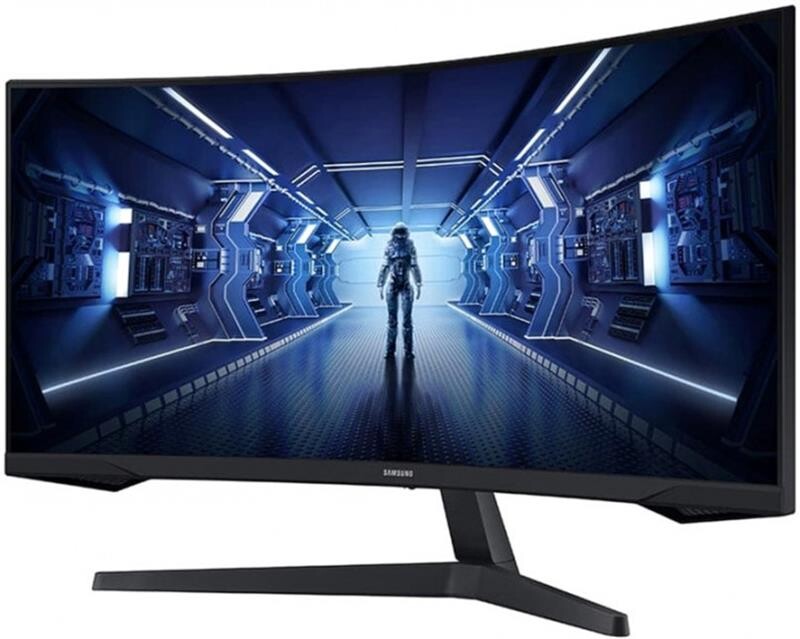 Монiтор Samsung 34" Odyssey G5 (LC34G55TWWIXUA) VA Black Curved