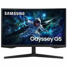 Монiтор Samsung 27" Odyssey G5 S27CG550 Black (LS27CG550EIXUA) VA Black Curved 165Hz