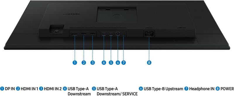 Монiтор Samsung 27" S27D400 (LS27D400GAIXUA) IPS Black 100Hz