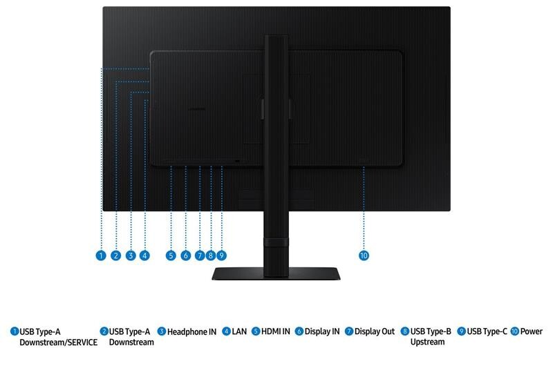 Монітор Samsung 27" ViewFinity S6 (LS27D604UAIXUA) IPS Black 100Hz