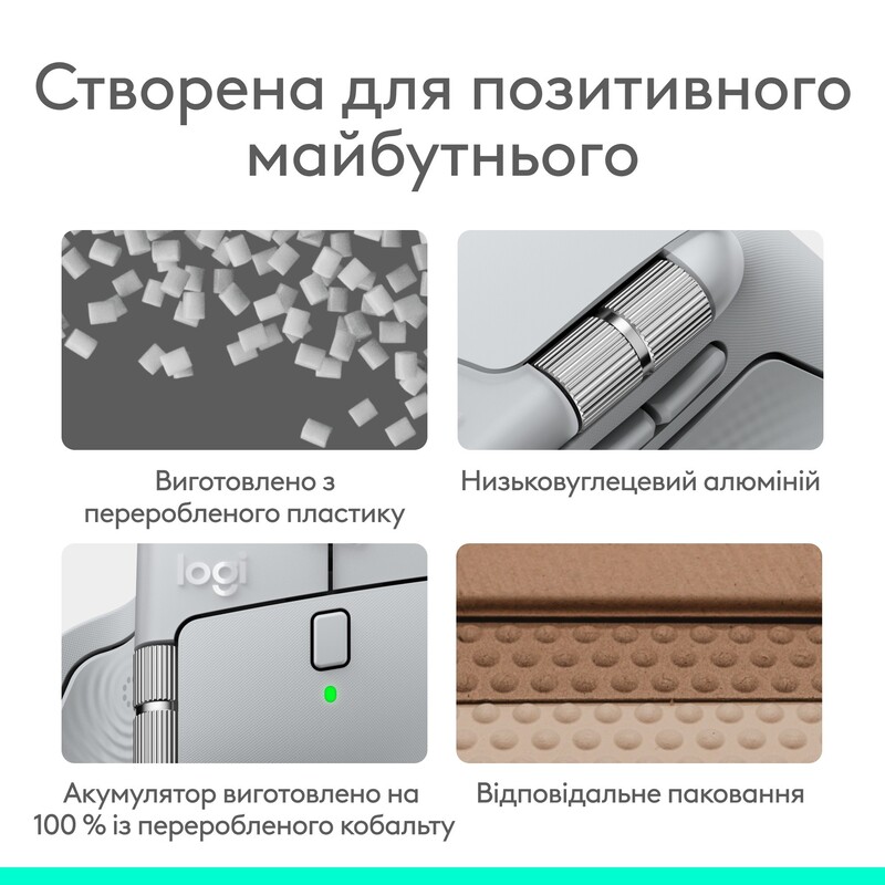 Мышь беспроводная Logitech MX Master 4 Pale Gray (910-007563)