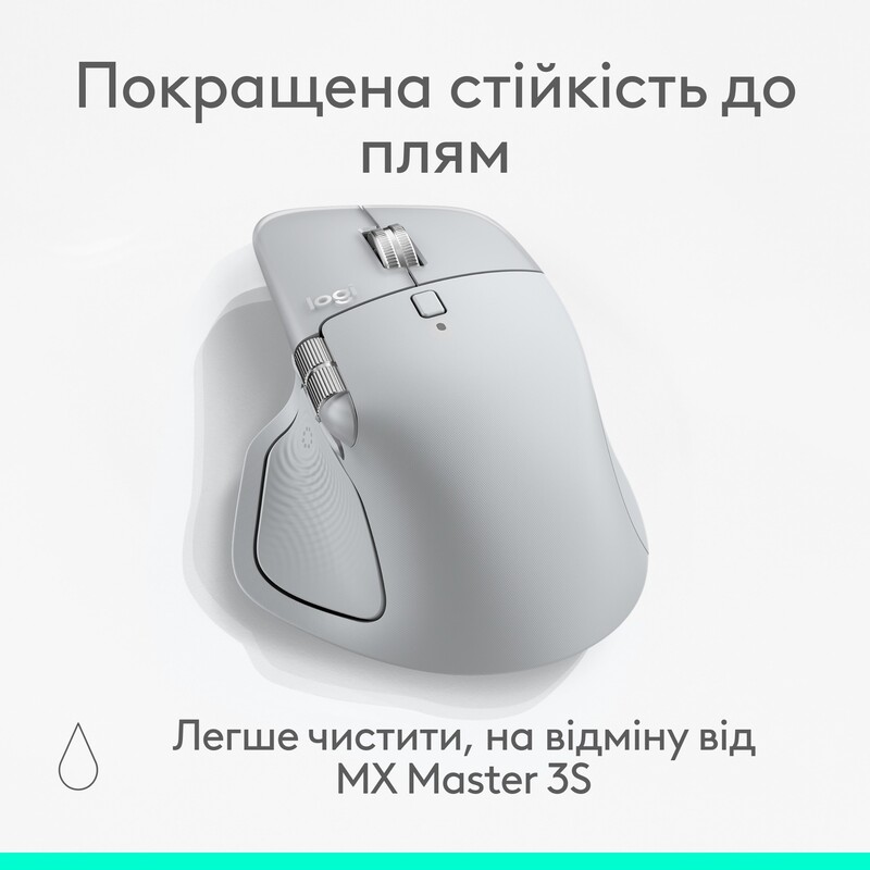 Мышь беспроводная Logitech MX Master 4 Pale Gray (910-007563)