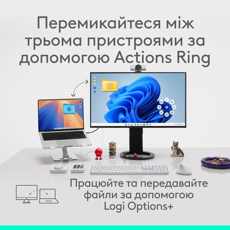 Мышь беспроводная Logitech MX Master 4 Pale Gray (910-007563)