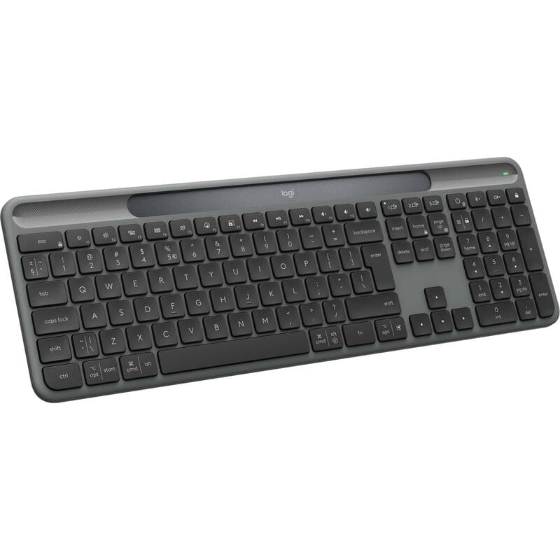 Клавiатура бездротова Logitech Slim Solar+ for Business Graphite (920-013779)