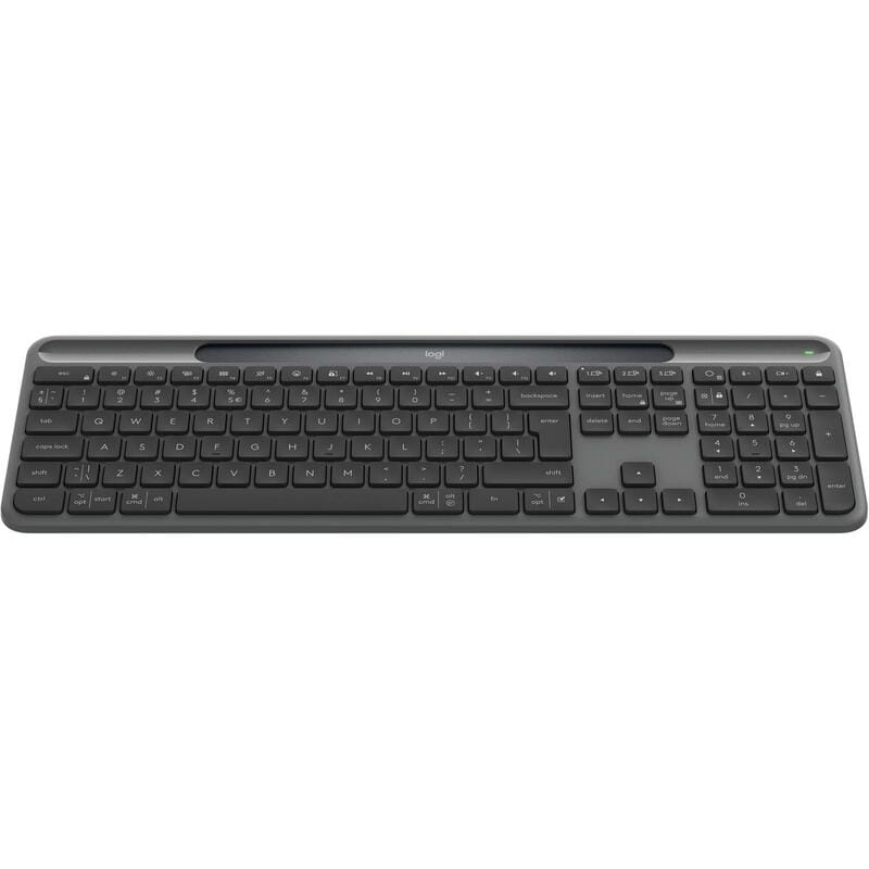 Клавiатура бездротова Logitech Slim Solar+ for Business Graphite (920-013779)