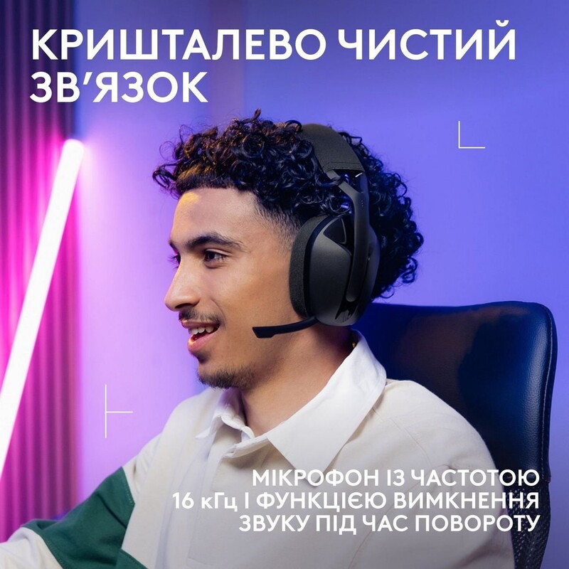 Гарнітура Logitech G321 Lightspeed Black (981-001563)
