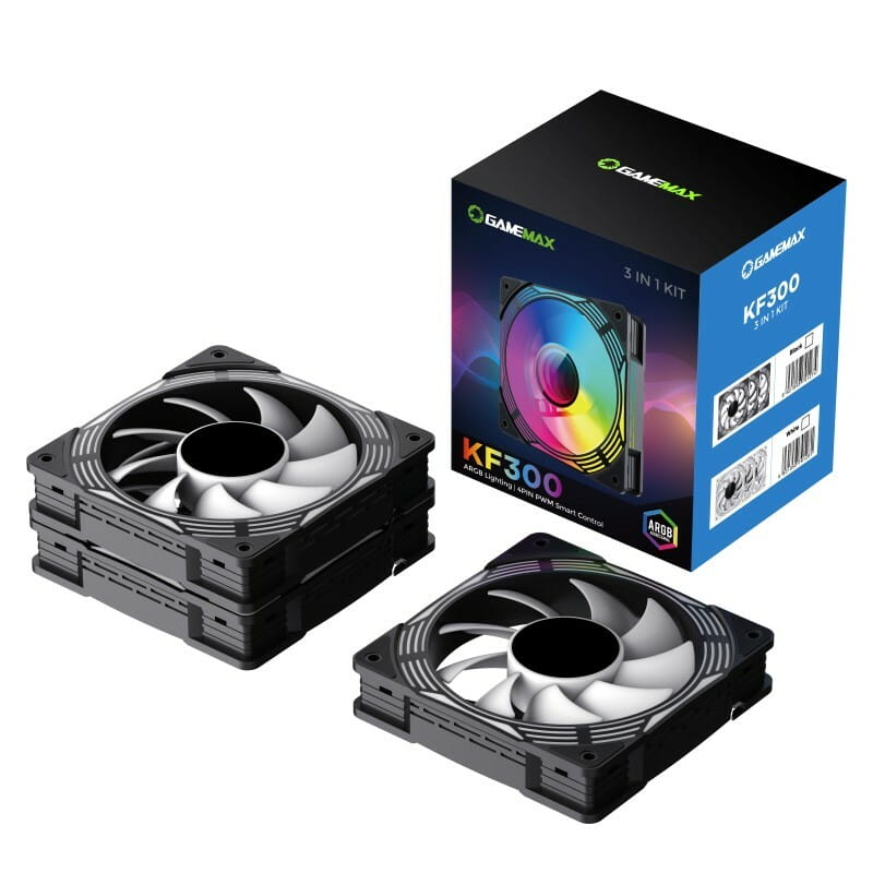 Вентилятор GameMax KF300 BK Black