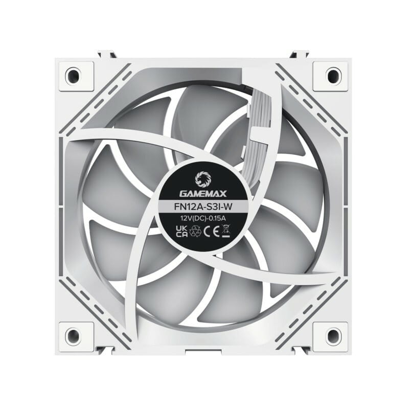 Вентилятор GameMax FFN12A-S3I-W White