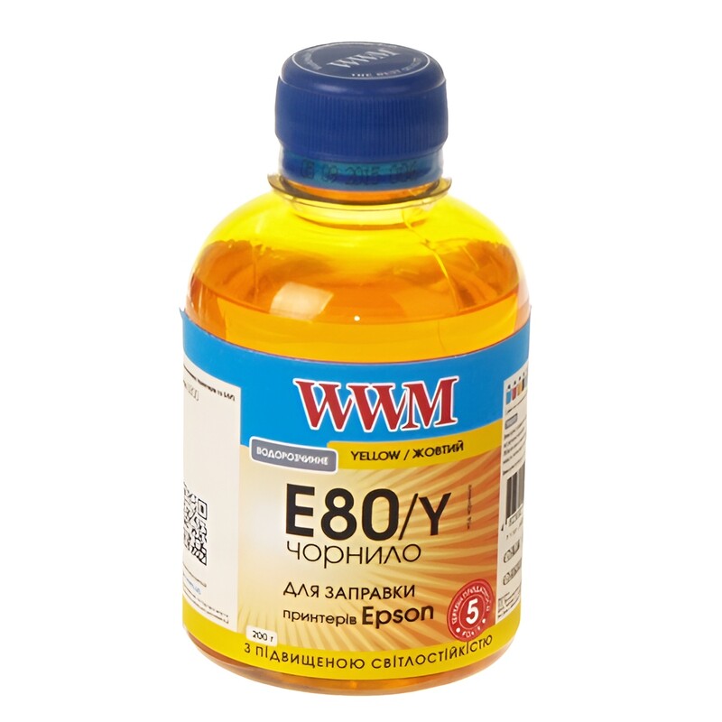 Чернила WWM Epson L800 (Yellow) (E80/Y) 200 г