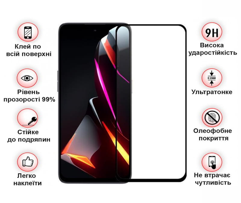 Защитное стекло BeCover для ZTE Nubia V70 Design Black (713455)