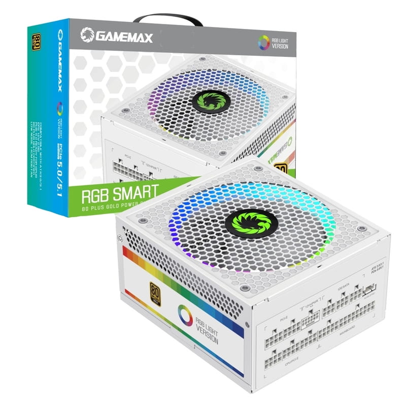 Блок питания GameMax RGB 850 Pro 850W White