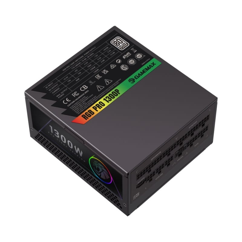 Блок живлення GameMax RGB Pro 1300P 1300W Black