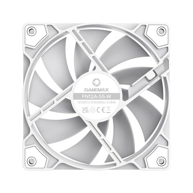 Вентилятор GameMax FN12A-S5-W White