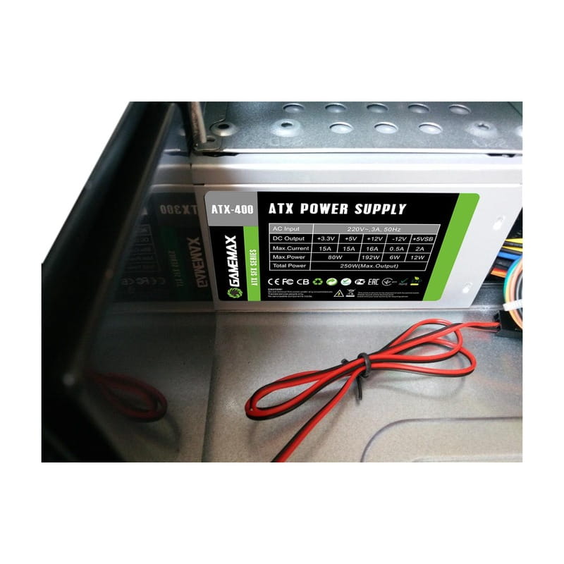 Корпус GameMax ST-612-2U3-TYC 400W Black