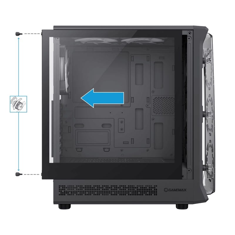 Корпус GameMax Starlight 2 AB Black без БП